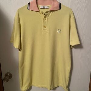 Maison Kitsuné Paris Tonal Fox Head Patch Polo Men’s SZ M